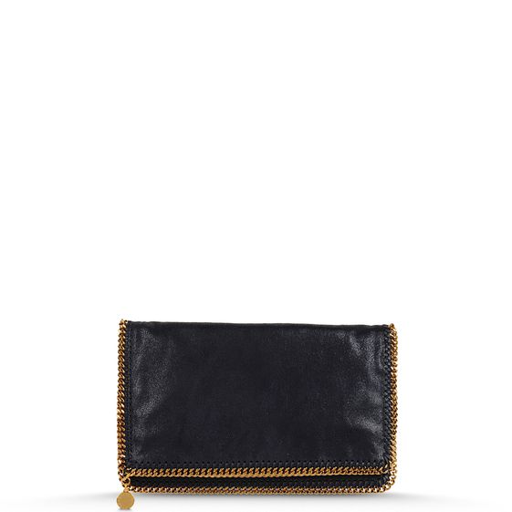 Stella McCartney, Clutch Falabella mit Überschlag aus Shaggy Deer