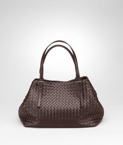 BOTTEGA VENETA - Ebano Intrecciato Nappa Tote