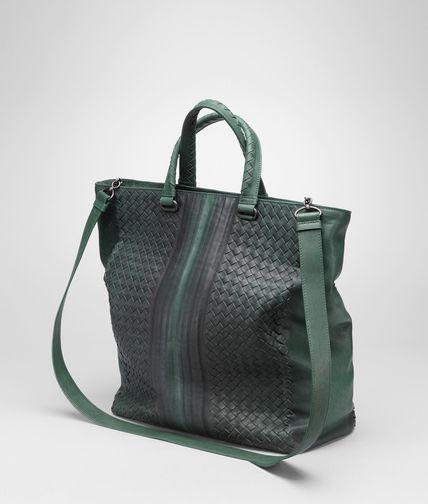 BOTTEGA VENETA - Menthe Intreccio Match Tote