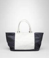 Bottega Veneta® White Prusse Rubber Canvas Tote Bottega Veneta® White Prusse Rubber Canvas Tote