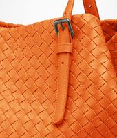 Bottega Veneta® Tangerine Intrecciato Nappa Tote Bottega Veneta® Tangerine Intrecciato Nappa Tote