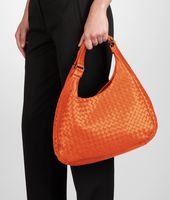 Bottega Veneta® Campana Tasche aus Nappaleder Intrecciato Tangerine Bottega Veneta® Campana Tasche aus Nappaleder Intrecciato Tangerine