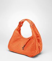 Bottega Veneta® Campana Tasche aus Nappaleder Intrecciato Tangerine Bottega Veneta® Campana Tasche aus Nappaleder Intrecciato Tangerine