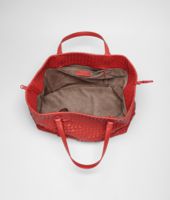 Bottega Veneta® New Red Intrecciato Nappa Minionde Tote Bottega Veneta® New Red Intrecciato Nappa Minionde Tote