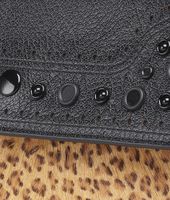 Bottega Veneta® Tasche aus Pony und Madras Heritage Mirror Kenia Nero Bottega Veneta® Tasche aus Pony und Madras Heritage Mirror Kenia Nero