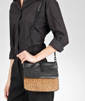 Bottega Veneta® Kenya Nero Pony Madras Heritage Mirror Bag Bottega Veneta® Kenya Nero Pony Madras Heritage Mirror Bag