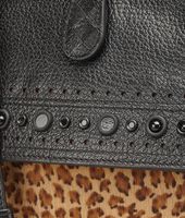 Bottega Veneta® Kenya Nero Pony Madras Heritage Mirror Bag Bottega Veneta® Kenya Nero Pony Madras Heritage Mirror Bag