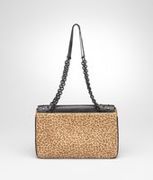 Bottega Veneta® Kenya Nero Pony Madras Heritage Mirror Bag Bottega Veneta® Kenya Nero Pony Madras Heritage Mirror Bag