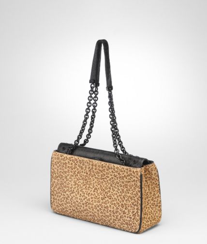 BOTTEGA VENETA - Kenya Nero Pony Madras Heritage Mirror Bag