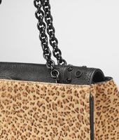 Bottega Veneta® Kenya Nero Pony Madras Heritage Mirror Bag Bottega Veneta® Kenya Nero Pony Madras Heritage Mirror Bag