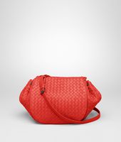 Bottega Veneta® New Red Intrecciato Nappa Cross Body Bag Bottega Veneta® New Red Intrecciato Nappa Cross Body Bag