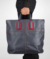 Bottega Veneta® PRUSSE FRAISE DRAP CALF TOTE Bottega Veneta® PRUSSE FRAISE DRAP CALF TOTE