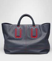 Bottega Veneta® PRUSSE FRAISE DRAP CALF TOTE Bottega Veneta® PRUSSE FRAISE DRAP CALF TOTE