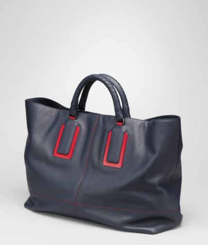 BOTTEGA VENETA - PRUSSE FRAISE DRAP CALF TOTE