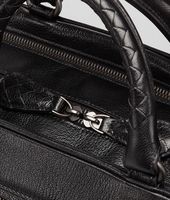 Bottega Veneta® NERO MADRAS HERITAGE BRIEFCASE Bottega Veneta® NERO MADRAS HERITAGE BRIEFCASE