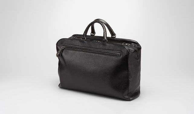 BOTTEGA VENETA - NERO MADRAS HERITAGE BRIEFCASE