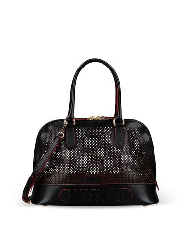 Moschino, Mittelgroße Ledertasche