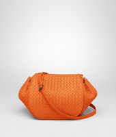 Bottega Veneta® Tangerine Intrecciato Nappa Cross Body Bag Bottega Veneta® Tangerine Intrecciato Nappa Cross Body Bag