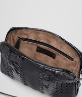 Bottega Veneta® Nero Intrecciato Nappa Ayers Messenger Bottega Veneta® Nero Intrecciato Nappa Ayers Messenger