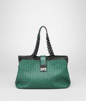 Bottega Veneta® Menthe Intrecciato Nappa Glass Bag Bottega Veneta® Menthe Intrecciato Nappa Glass Bag