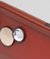 Bottega Veneta® BURNT RED MADRAS CHIAROSCURO CLUTCH Bottega Veneta® BURNT RED MADRAS CHIAROSCURO CLUTCH