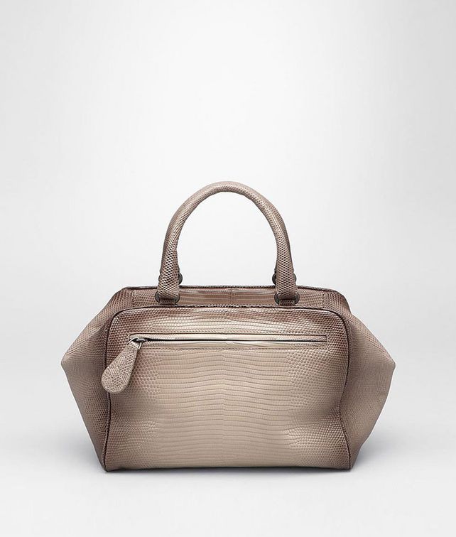 BOTTEGA VENETA SAND LIZARD SFUMATA NOIRCI BRERA BAG Top Handle Bag D fp