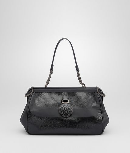 BOTTEGA VENETA - NERO MADRAS CHIAROSCURO BAG