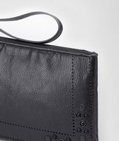 Bottega Veneta® Nero Madras Heritage Mirror Pouch Bottega Veneta® Nero Madras Heritage Mirror Pouch