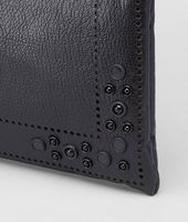 Bottega Veneta® Nero Madras Heritage Mirror Pouch Bottega Veneta® Nero Madras Heritage Mirror Pouch