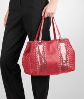 Bottega Veneta® Fraise Intrecciato Nappa Ayers Tote Bottega Veneta® Fraise Intrecciato Nappa Ayers Tote