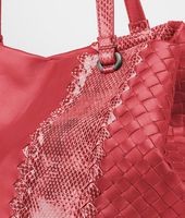 Bottega Veneta® Fraise Intrecciato Nappa Ayers Tote Bottega Veneta® Fraise Intrecciato Nappa Ayers Tote