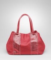 Bottega Veneta® Fraise Intrecciato Nappa Ayers Tote Bottega Veneta® Fraise Intrecciato Nappa Ayers Tote