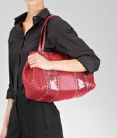 Bottega Veneta® Fraise Intrecciato Nappa Ayers Tote Bottega Veneta® Fraise Intrecciato Nappa Ayers Tote