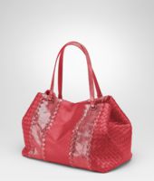Bottega Veneta® Fraise Intrecciato Nappa Ayers Tote Bottega Veneta® Fraise Intrecciato Nappa Ayers Tote