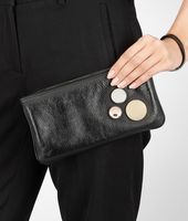 Bottega Veneta® NERO CHIAROSCURO MADRAS CHIAROSCURO Pouch Bottega Veneta® NERO CHIAROSCURO MADRAS CHIAROSCURO Pouch