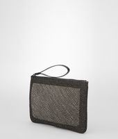 Bottega Veneta® MEDIUM GREY BELLAGIO AYERS Pouch Bottega Veneta® MEDIUM GREY BELLAGIO AYERS Pouch