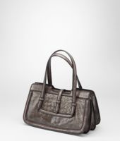 Bottega Veneta® BORDER TASCHE AUS HARDWICKII LEDER MEDIUM GREY Bottega Veneta® BORDER TASCHE AUS HARDWICKII LEDER MEDIUM GREY