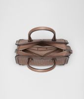 Bottega Veneta® MUD INTRECCIO BORDER CALF SPHERE BAG Bottega Veneta® MUD INTRECCIO BORDER CALF SPHERE BAG
