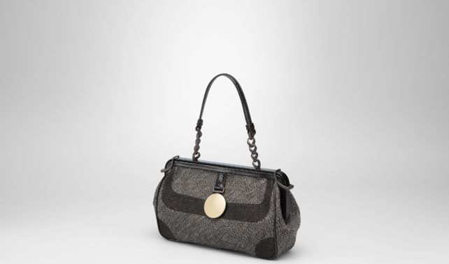 BOTTEGA VENETA - MEDIUM GREY BELLAGIO AYERS SPHERE BAG