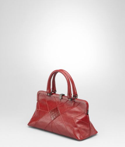 BOTTEGA VENETA - Fraise Madras Heritage Patch Sant'Andrea Bag
