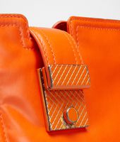 Bottega Veneta® TANGERINE SETASETTANTA CLUTCH Bottega Veneta® TANGERINE SETASETTANTA CLUTCH