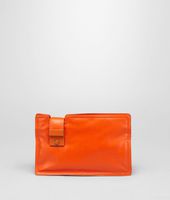 Bottega Veneta® TANGERINE SETASETTANTA CLUTCH Bottega Veneta® TANGERINE SETASETTANTA CLUTCH