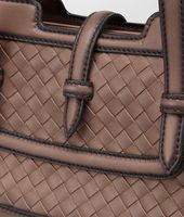 Bottega Veneta® MUD INTRECCIO BORDER CALF SPHERE BAG Bottega Veneta® MUD INTRECCIO BORDER CALF SPHERE BAG