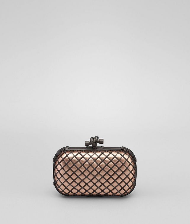 BOTTEGA VENETA RAME METAL GRID KNOT Clutch D fp