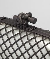 Bottega Veneta® PLATINUM METAL GRID KNOT Bottega Veneta® PLATINUM METAL GRID KNOT