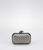 Bottega Veneta® PLATINUM METAL GRID KNOT Bottega Veneta® PLATINUM METAL GRID KNOT