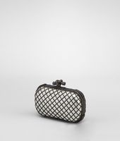 Bottega Veneta® PLATINUM METAL GRID KNOT Bottega Veneta® PLATINUM METAL GRID KNOT