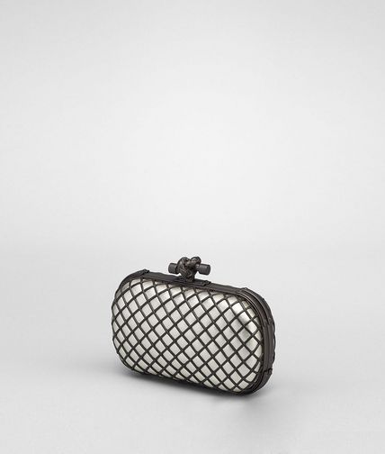 BOTTEGA VENETA - PLATINUM METAL GRID KNOT