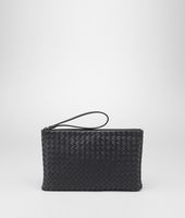 Bottega Veneta® NERO INTRECCIATO NAPPA METALLIZZATO Pouch Bottega Veneta® NERO INTRECCIATO NAPPA METALLIZZATO Pouch