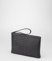 Bottega Veneta® NERO INTRECCIATO NAPPA METALLIZZATO Pouch Bottega Veneta® NERO INTRECCIATO NAPPA METALLIZZATO Pouch